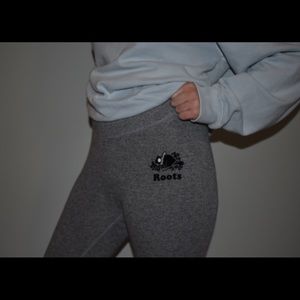 Roots slim salt and pepper sweatpants